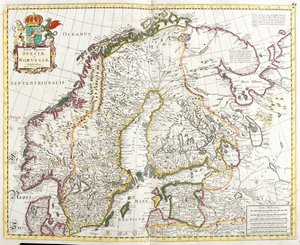 Zweden, Noorwegen, Finland, Estland, het noordwestelijke federale district van Rusland door Frederick de Wit