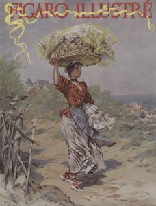 A Biarritz. Omslag van Le Figaro Illustre, maart 1895 door Frederik Hendrik Kaemmerer