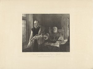 De laatste ogenblikken van Egmond in zijn cel, 1568 door Frederik Hendrik Weissenbruch (possibly)