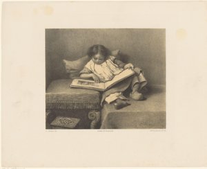 Kind met prentenboek