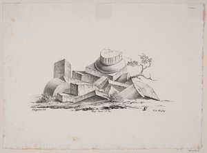 Architectonisch motief door Frederik Schepelern