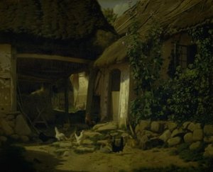 Het interieur van een boerderij