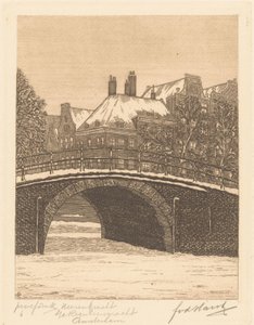 Heerengracht bij de Reguliersgracht, Amsterdam door Frederik van der Harst (signed by artist)
