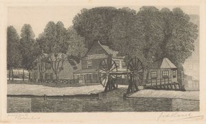Polderhuis door Frederik van der Harst (signed by artist)