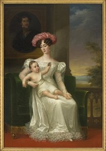 Portret van Josephine van Leuchtenberg (1807-1876), koningin van Zweden en Noorwegen door Fredric Westin