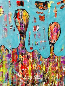 Kleurrijke abstracte figuren door Fredrik Olsen