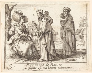 Bohemiens door French 17th Century