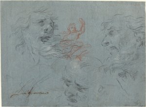 Studie van hoofden [recto]