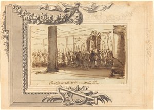 Een processie van de Madonna di San Luca