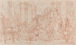 Ceremonie van wijding door French 18th Century