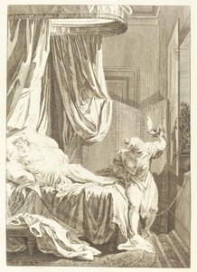 De weddenschap van de drie kletskousen: De draad door French 18th Century