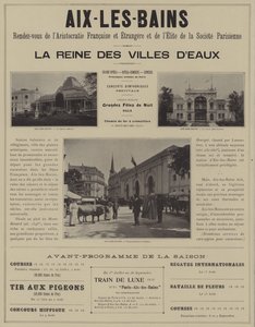 Aix-les-Bains, ontmoetingsplaats van de aristocratie van Frankrijk en het buitenland en de elite van de Parijse samenleving door French Photographer