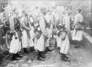 Algerijnse soldaten, 1914-15 door French Photographer