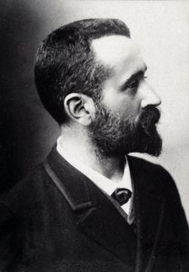 Alphonse Bertillon (1853-1914), Franse geleerde, bedenker van de antropometrie door French Photographer