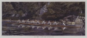 Een acht bij Saint James Roeiclub, Frankrijk