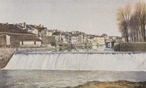Aurillac, Oude huizen aan de Jordanne door French Photographer