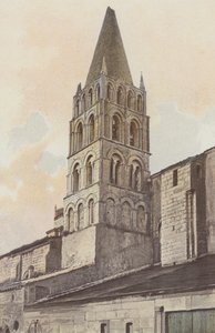 Bassac, Klokkentoren van de kerk door French Photographer