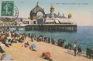 Strand en Palais de la Jetee, Nice door French Photographer