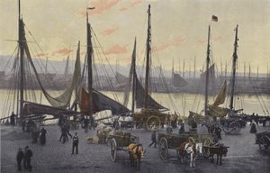 Boulogne-sur-Mer, Voorbereidingen voor de haringvisserij door French Photographer