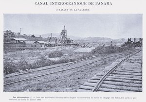 Interoceanisch Kanaal van Panama, Werkzaamheden bij de Culebra door French Photographer
