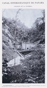 Interoceanisch Kanaal van Panama, Werkzaamheden bij de Culebra door French Photographer