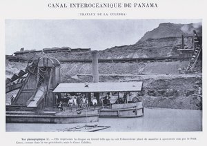 Interoceanisch Kanaal van Panama, Werkzaamheden bij de Culebra door French Photographer