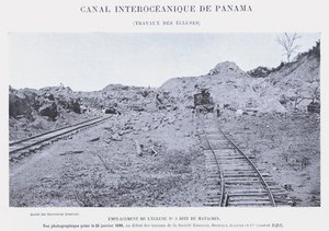Interoceanisch Kanaal van Panama, Werkzaamheden bij de Sluizen door French Photographer