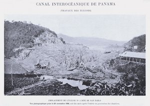 Interoceanisch Kanaal van Panama, Werkzaamheden bij de Sluizen door French Photographer