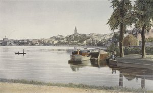 Castelnaudary, Algemeen overzicht genomen vanaf het Grote Bassin door French Photographer