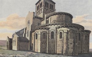 Châtel-Montagne, Kerk, Zuidoostaanzicht door French Photographer