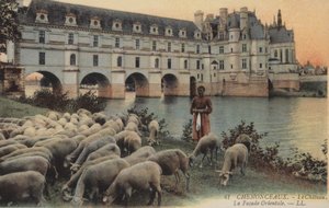 Chenonceaux, Le Chateaux, La Facade Orientale door French Photographer