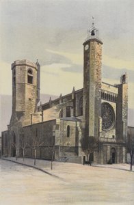 Clermont-LHerault, Kerk, Noordwestelijk overzicht door French Photographer