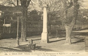 Kolom ter herdenking van de landing van Napoleon bij Golfe-Juan aan de Côte d