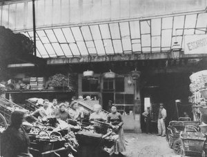 Cour du Heaume, rue Pirouette, Les Halles, Parijs, 1910