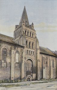 Cunault, Kerk, Noordelijke Facade door French Photographer