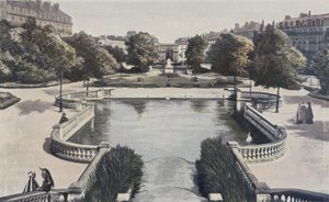 Dijon, Darcyplein, Darcypark, Standbeeld van F Rude, Guillaumepoort door French Photographer