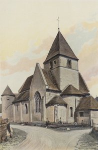 Druyes, Kerk, Geheel ZO door French Photographer