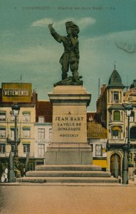 Dunkerque - Standbeeld van Jean Bart. Ansichtkaart verzonden in 1913 door French Photographer