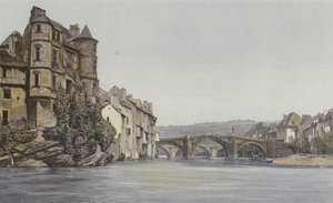 Espalion, Voormalig Gerechtsgebouw en oude brug over de Lot