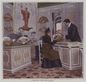 Waaier bij Duvelleroy, Parijs