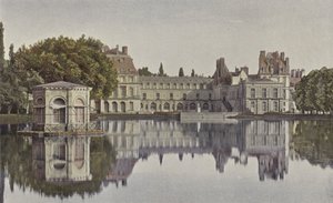 Fontainebleau, paleis, zicht vanaf de karpervijver door French Photographer