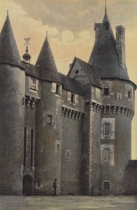 Fougeres, Kasteel, Gevel W door French Photographer