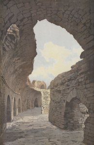 Frejus, Amfitheater, Binnenaanzicht van een galerij