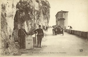 Frans-Italiaanse grens, Menton door French Photographer