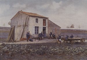 Franse infanterie op manoeuvres