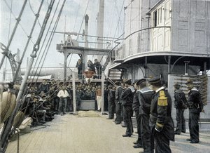 Franse marine, eind 19e eeuw: ontspanning op zondag - Bibl. des Arts Deco. door French Photographer