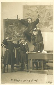 Franse schoolkinderen spelen, Vive Les Vacances door French Photographer