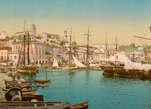 Algemeen uitzicht op de haven van Cannes, 1890-1900
