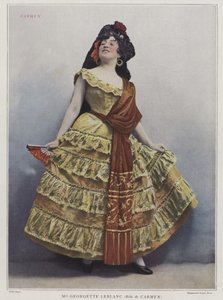 Georgette Leblanc als Carmen, 1899 door French Photographer