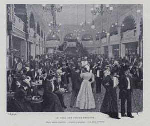 Hal van de Folies Bergère, Parijs, tijdens een pauze door French Photographer